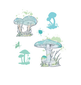Sizzix Mushrooms by 49 & Market - Framelits and Stamps