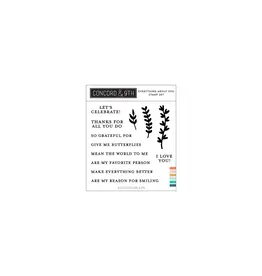 Concord & 9TH Everything About You - Stamps (4 x 4)