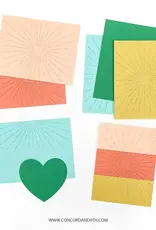 Concord & 9TH Sunburst Card Front Die (4.25 x 5.25)