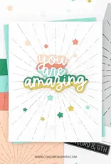 Concord & 9TH Sunburst Card Front Die (4.25 x 5.25)