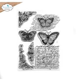 Elizabeth Craft Designs Butterflies and Swirls - Evening Rose Collection