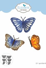 Elizabeth Craft Designs Layered Butterflies - Evening Rose Collection - Dies