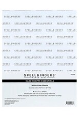 Spellbinders 8.5x11 - White Liner Sheets
