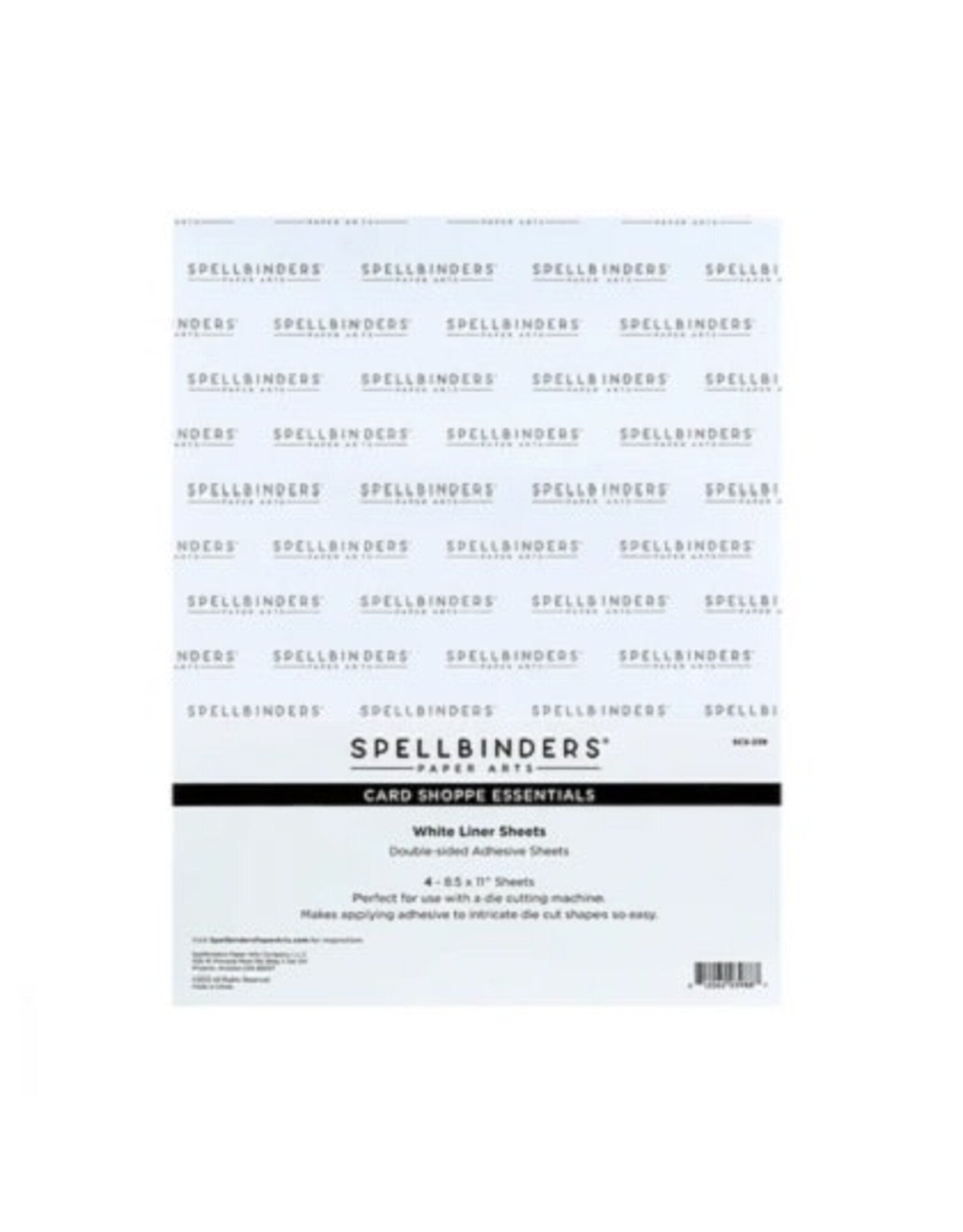 Spellbinders White Liner Sheets - 8.5" x 11" - 4 Pack