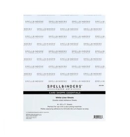 Spellbinders 8.5x11 - White Liner Sheets