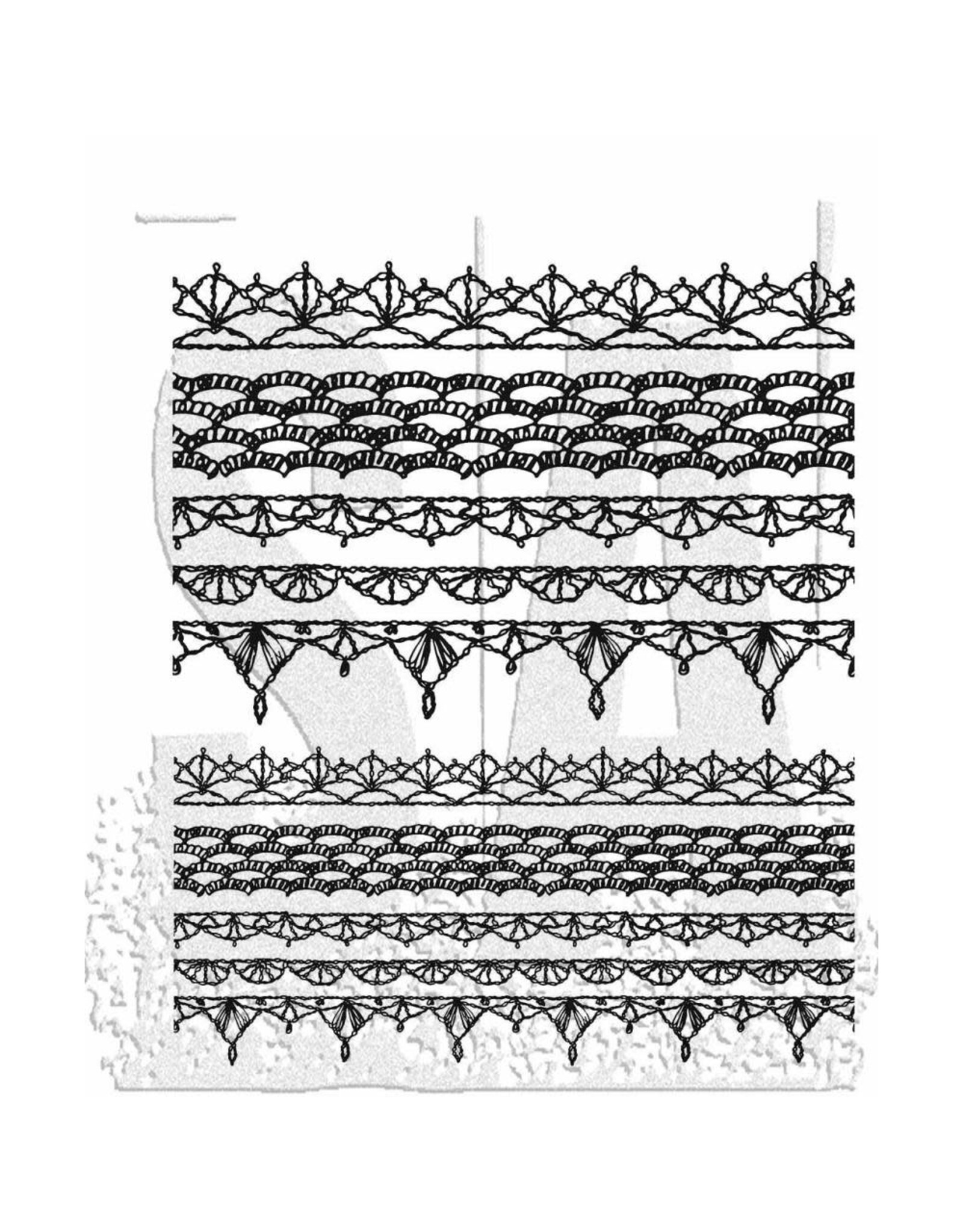 Tim Holtz - Stampers Anonymous Tim Holtz Cling Stamp - Crochet Trim