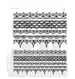 Tim Holtz - Stampers Anonymous Crochet Trim - Rubber Stamp Set