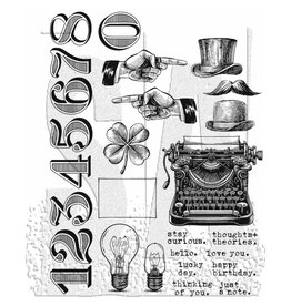 Tim Holtz - Stampers Anonymous Tim Holtz Cling Stamp - Curiosity