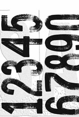 Tim Holtz - Stampers Anonymous Paint By Numbers - Rubber Stamp Set