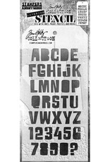 Tim Holtz - Stampers Anonymous Alpha - Layered Stencil