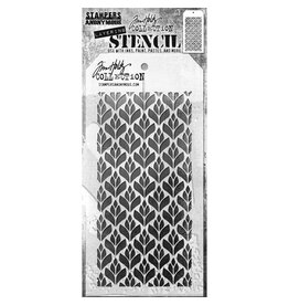 Tim Holtz - Stampers Anonymous Tim Holtz Layered Stencil 4.125"X8.5" - Deco Floral