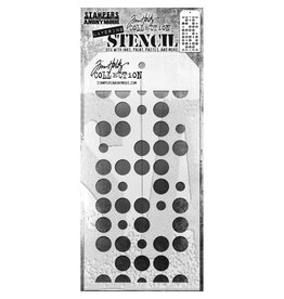 Tim Holtz - Stampers Anonymous Tim Holtz Layered Stencil 4.125"X8.5" - Spots