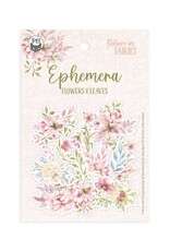 P13 Believe in Fairies - Ephemera set Flowers and leaves - 13pcs