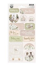 P13 Love and Lace - Chipboard sticker sheet  02 - 10,5 x 22cm