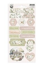 P13 Love and Lace - Chipboard Sticker Sheet  03