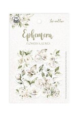 P13 Love and Lace - Ephemera set Flowers and leaves - 13pcs
