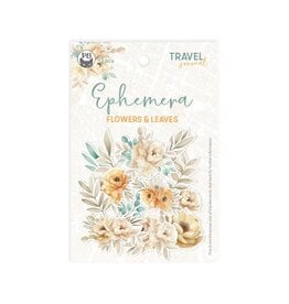 P13 Travel Journal Ephemera set Flowers and leaves, 13pcs