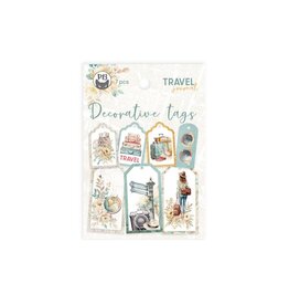 P13 Travel Journal Tag set 03, 7pcs
