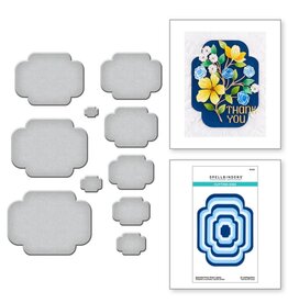 Spellbinders Essential Four Petal Labels from the Four Petal Collection - Dies