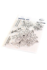 PINKFRESH STUDIO Dreamy Florals Bundle (stamp, die & stencil)