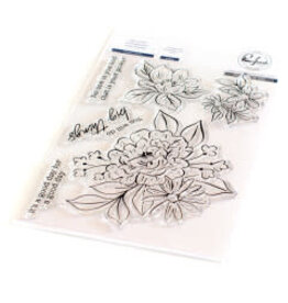 PINKFRESH STUDIO Dreamy Florals Bundle (stamp, die & stencil)