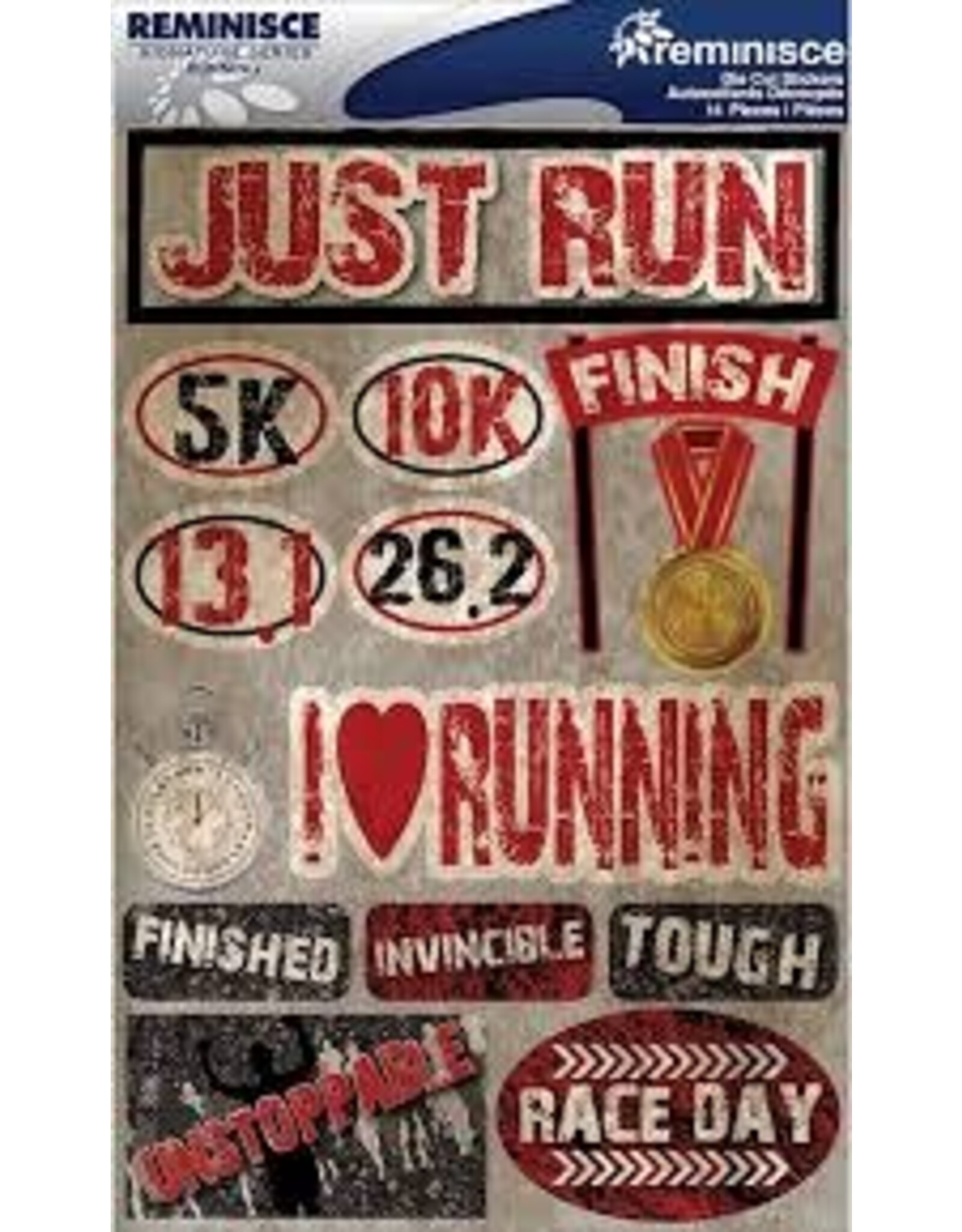 Reminisce Just run 3d stickers