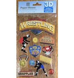 PAPER HOUSE PRODUCTIONS Wrestling 3d stickers