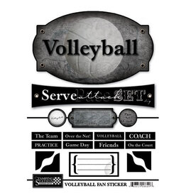 Stamping Station Volleyball fan stickers