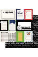 Volleyball journaling cards paper