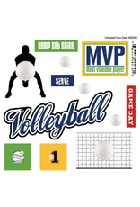 Scrapbook Customs Volleyball doo dad stickers