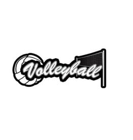 Stamping Station Volleyball topper sticker