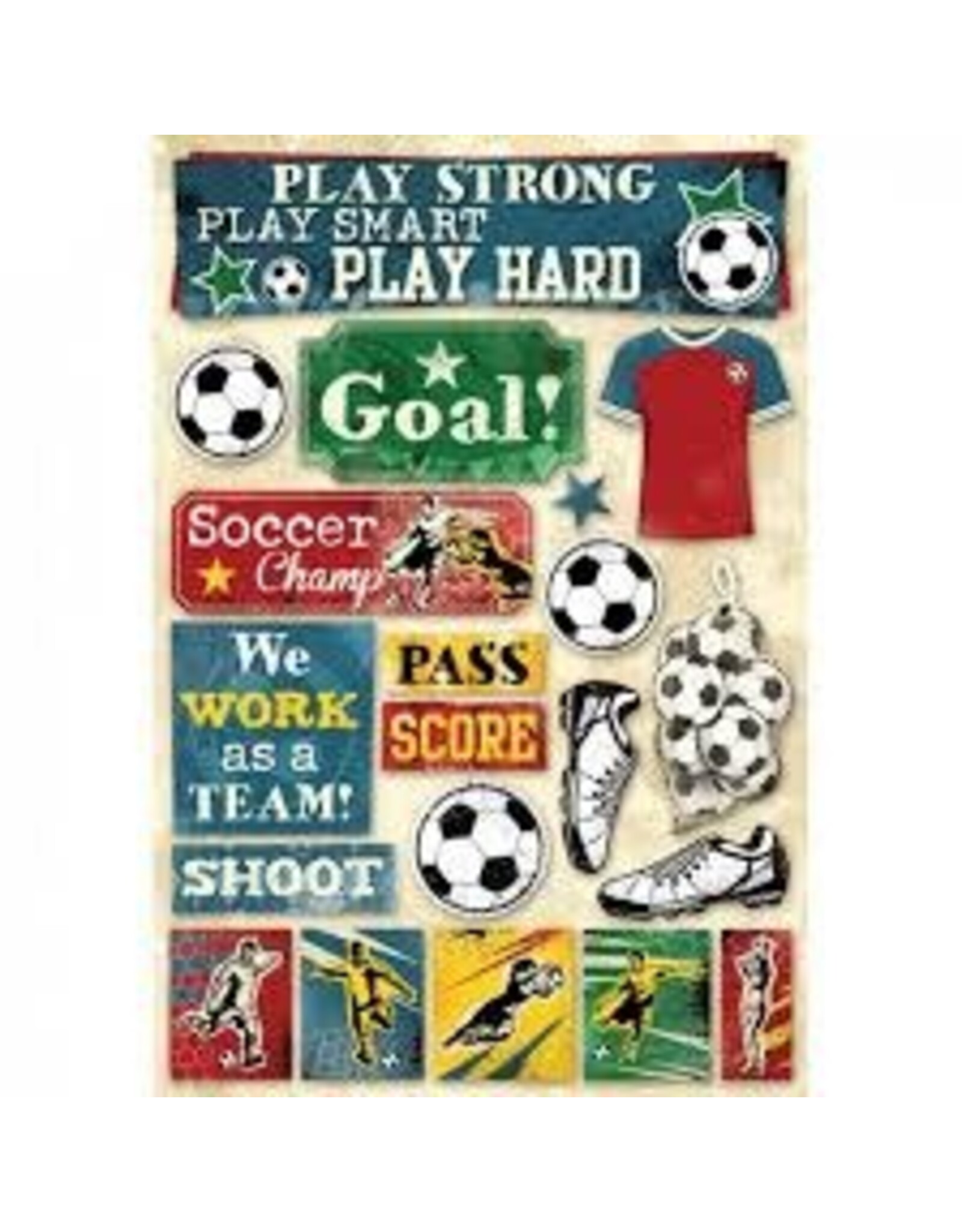 Karen Foster Soccer goal stickers