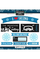 Scrapbook Customs Skiing stickers