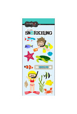 Scrapbook Customs Snorkeling adventure stickers