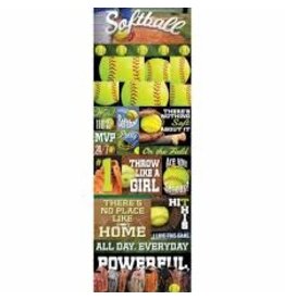 Reminisce Softball die cut stickers #2