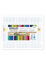 Couture Creations Winkles Shimmer Glitter Pen Set - 12 colors in carry case