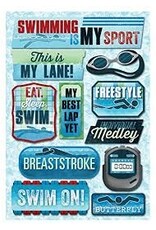 Karen Foster Swimming is my sport stickers