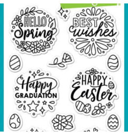 Lawn Fawn Magic Spring Messages Stamp & Die