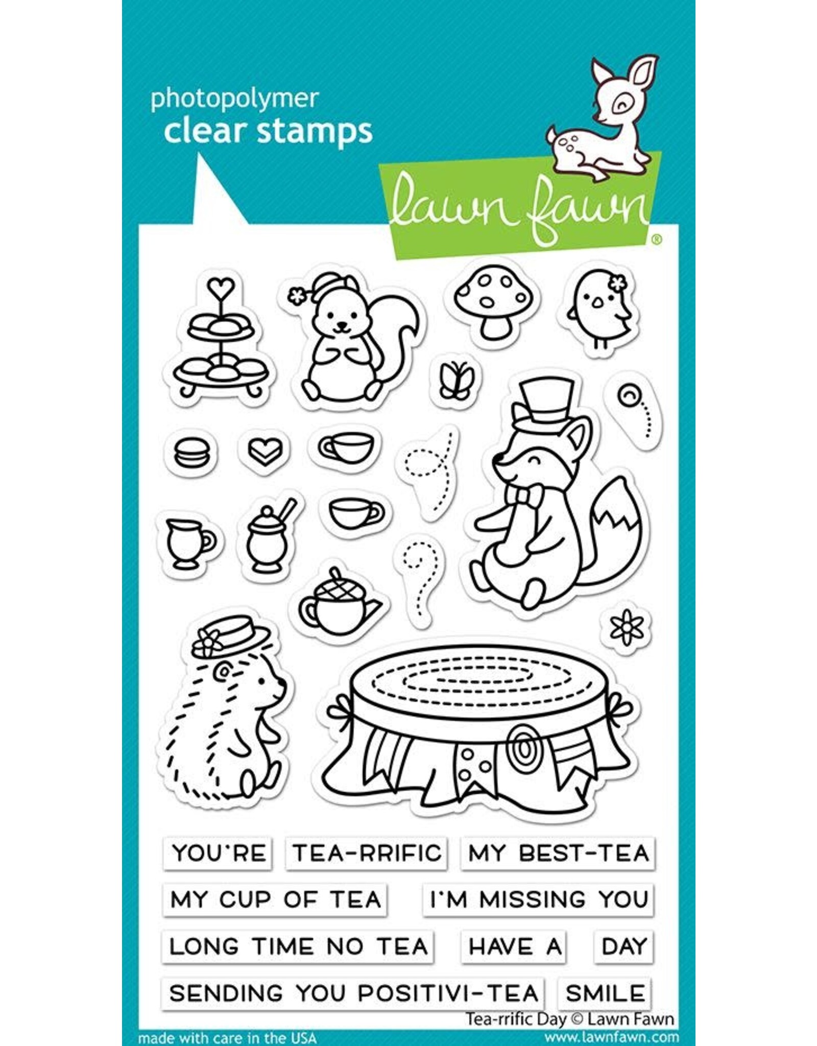 Lawn Fawn Tea-rrific Day Stamp & Die