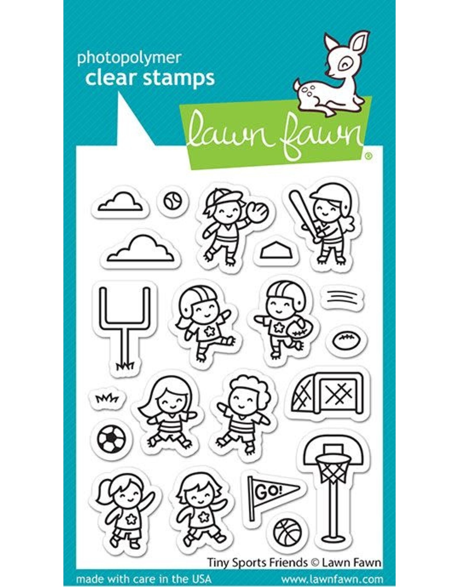 Lawn Fawn Tiny Sports Friends Stamp & Die