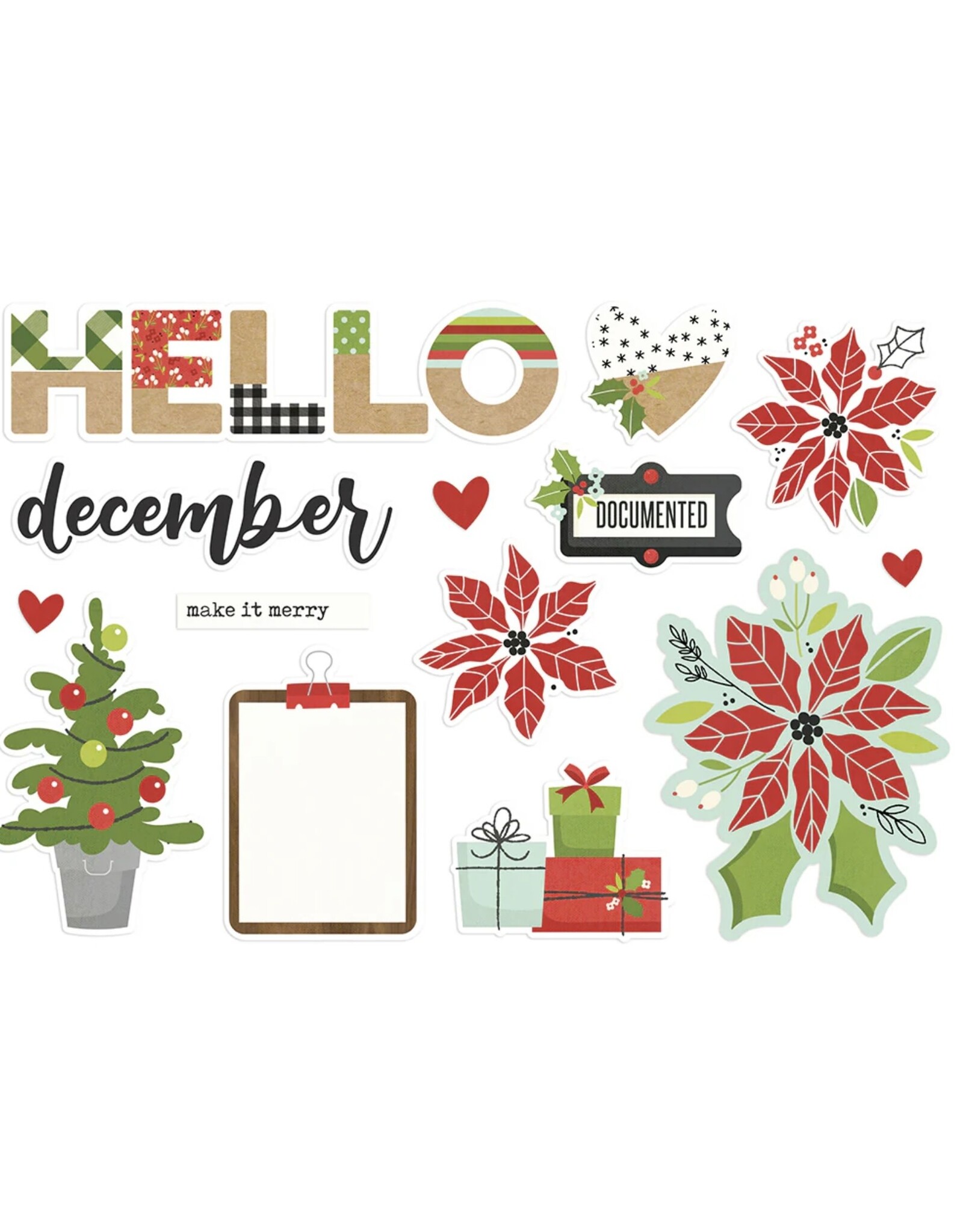 Simple Stories Simple Pages Page Pieces- Hello December