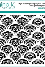 Gina K. Designs Ornate Fans - Stamp
