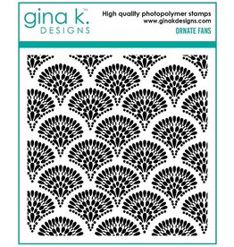 Gina K. Designs Ornate Fans - Stamp