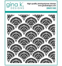 Gina K. Designs Ornate Fans Stamps