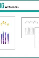 Gina K. Designs Layered Candles Stencil