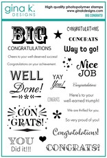 Gina K. Designs Big Congrats Stamps
