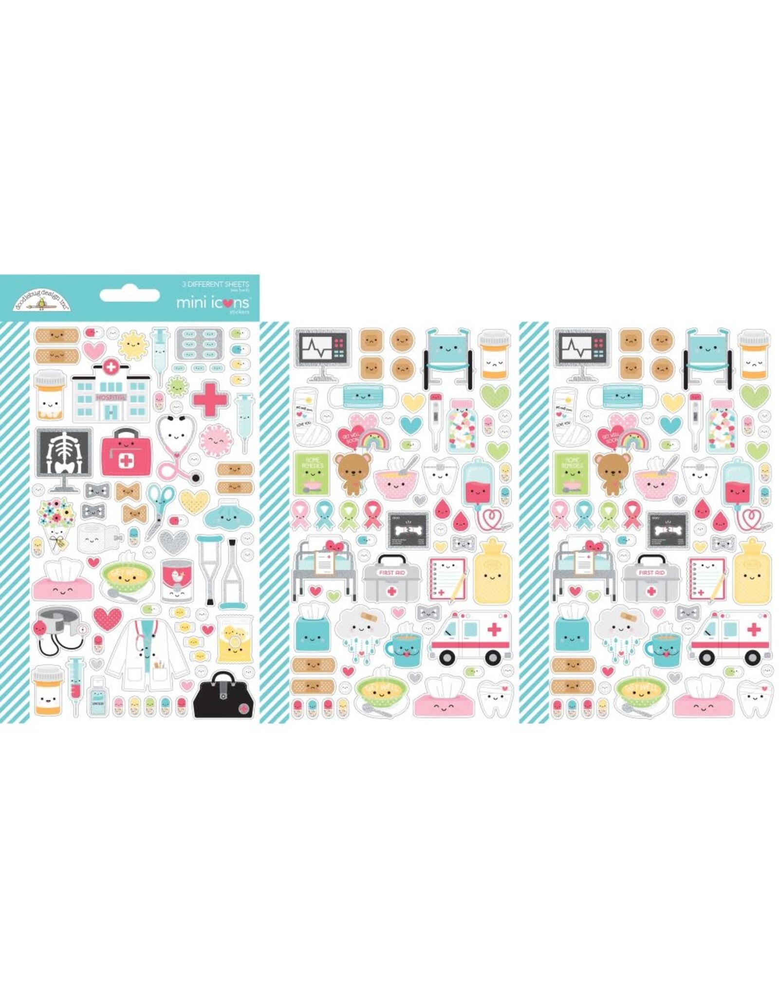 Doodlebug Design Happy Healing Mini Icons Stickers