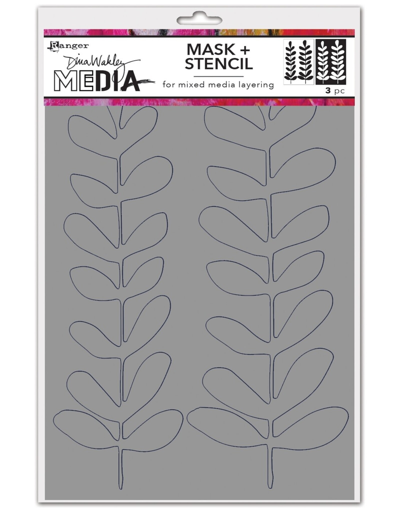 Dina Wakley Media Dina Wakley Stencil - Branches Redux