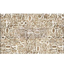 Re-Design with Prima Decoupage Decor Tissue Paper - Engraved Numbers - 1 sheet, 19"x30"