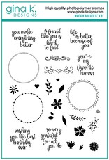Gina K. Designs Original Wreath Builder Stamps